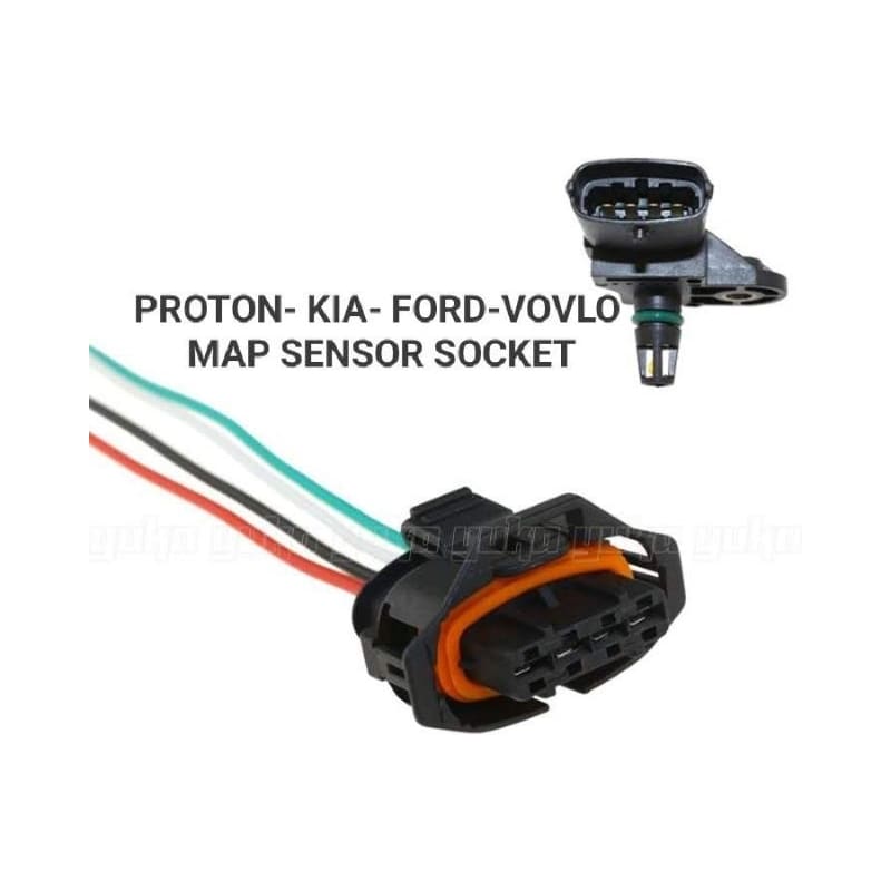 PROTON HYUNDAI 4 PIN MAP SENSOR SOCKET WITH HARNESS WIRE