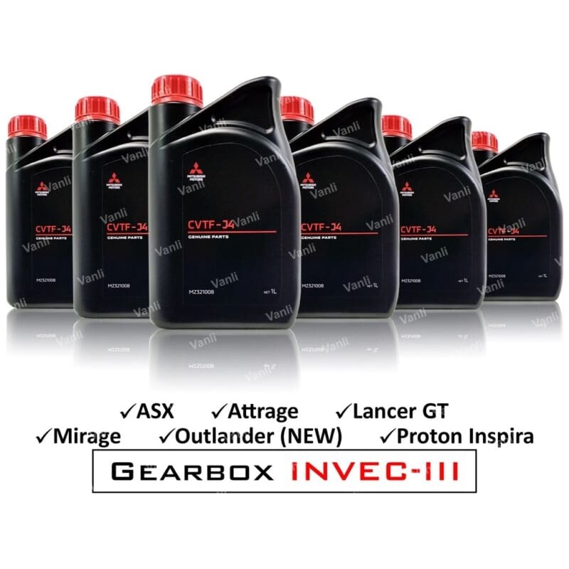 ORIGINAL MITSUBISHI GENIUNE CVTF-J4 Automatic Transmission Oil 1 Liter ( MZ321008 )