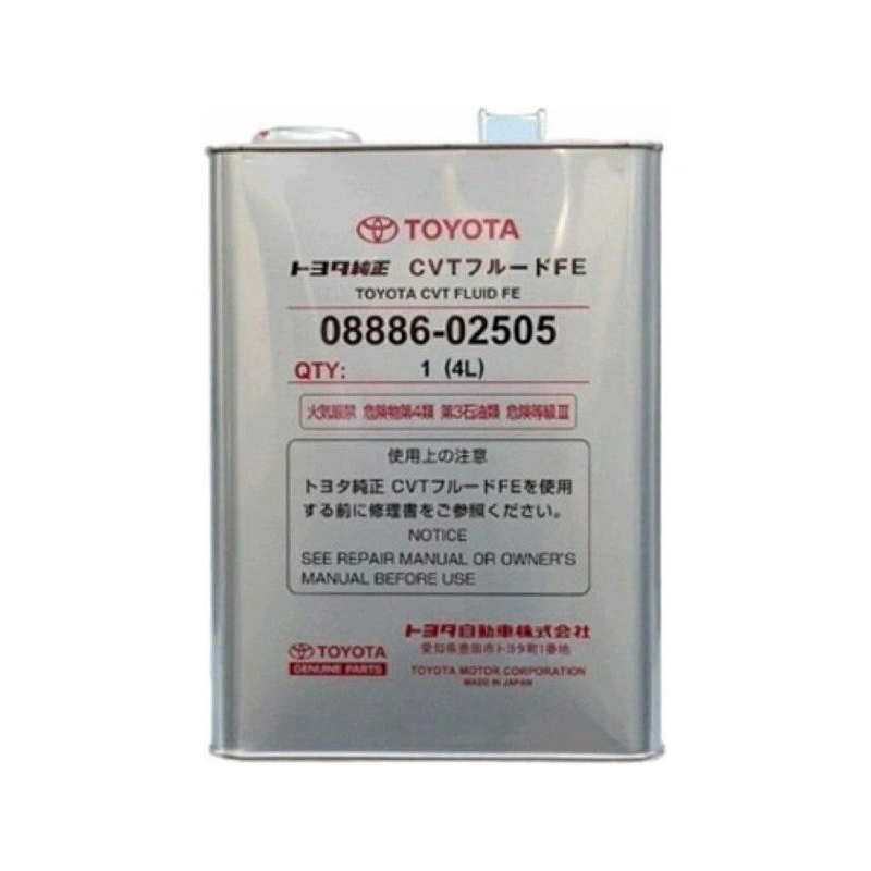 ORIGINAL TOYOTA GENUINE ATF FE AUTOMATIC TRANSMISSION FLUID 4 LITRES 08886-02505