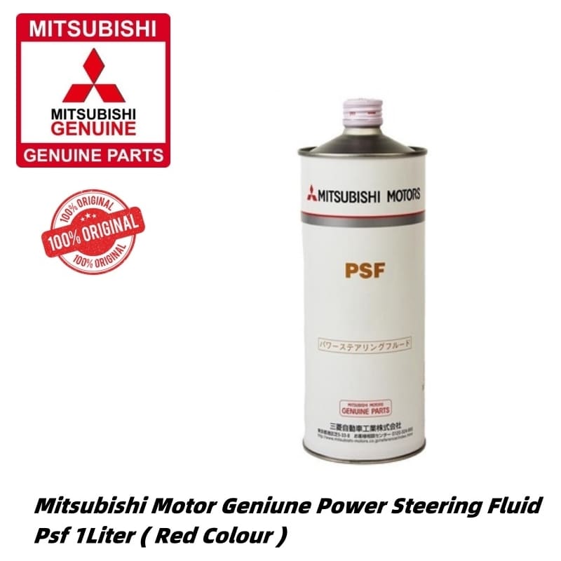 Original Mitsubishi Genuine Power Steering Fluid PSF 1 Liter (Red Colour)