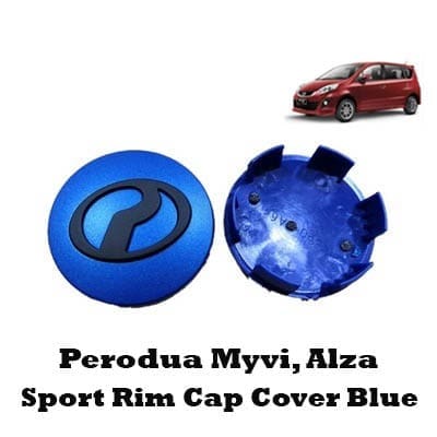 Perodua Myvi Axia Bezza Alza Viva Sport Rim Cap Wheel Cap Cover Blue