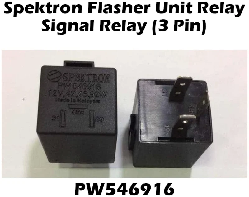 Spektron Flasher Unit Relay / Signal Relay (3 Pin) For Proton Saga Wira Waja Persona Gen2 BLM FLX Satria Neo PW546916