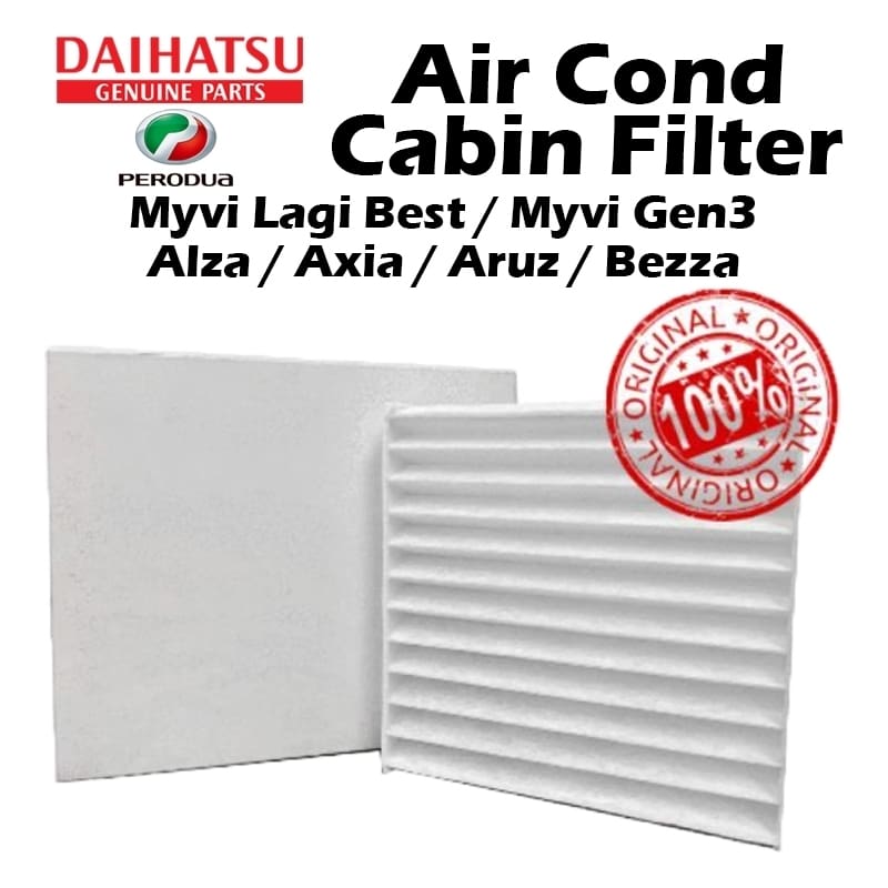 Perodua/Daihatsu Myvi Gen3/Lagi Best, Alza, Axia, Aruz, Bezza Cabin Air Cond Filter Penapis Kabin