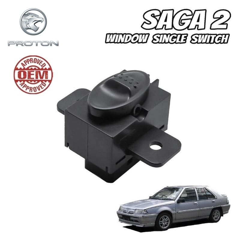 Proton Saga 2 Lmst Power Window Single Switch OEM