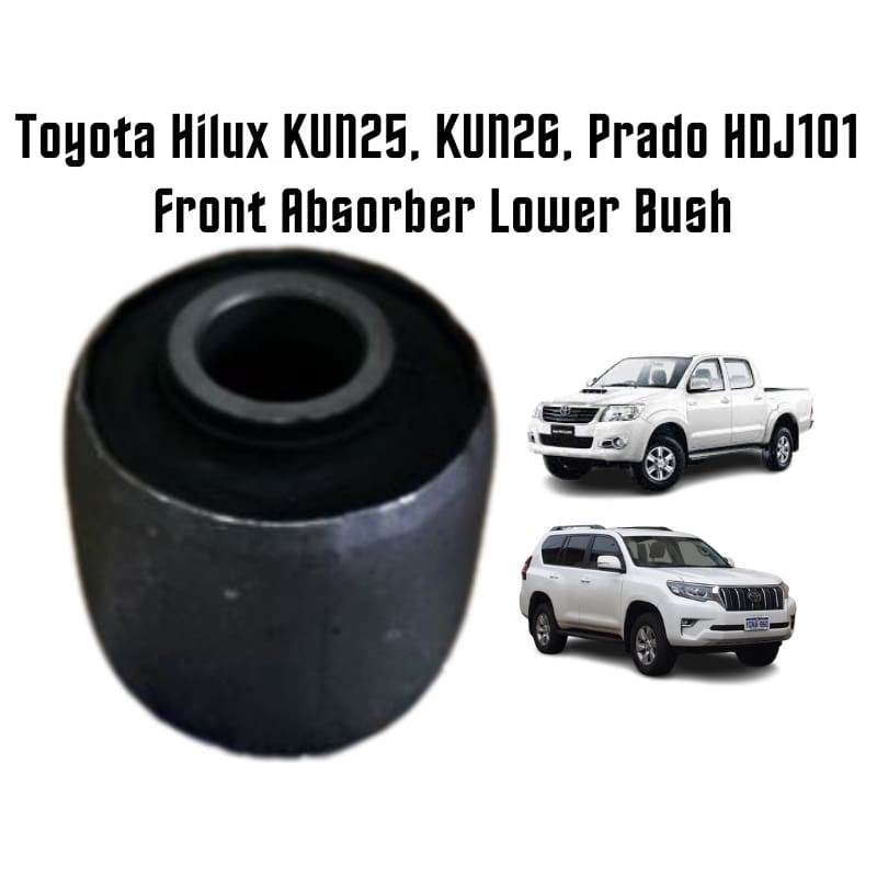 Original Toyota Genuine Hilux KUN25, KUN26, Prado HDJ101 Front Absorber Lower Bush