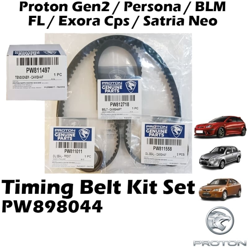 Timing Belt Kit Set Proton Gen2 / Persona / Blm / Fl / Exora Cps / Satria Neo