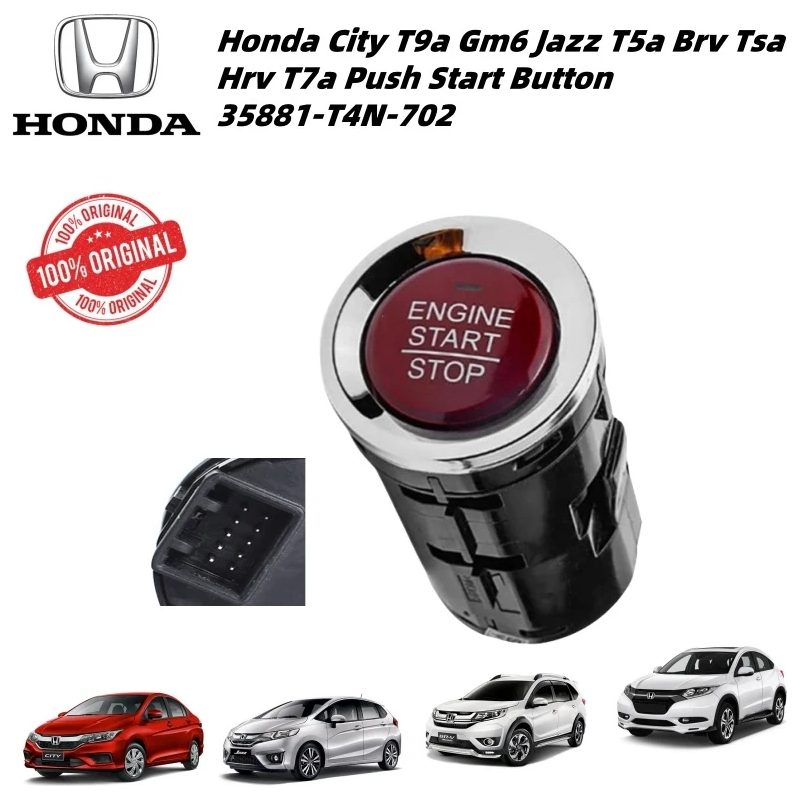 Honda Geniune City T9a Jazz T5a Brv Tsa Hrv T7a 2014- Push Start Button