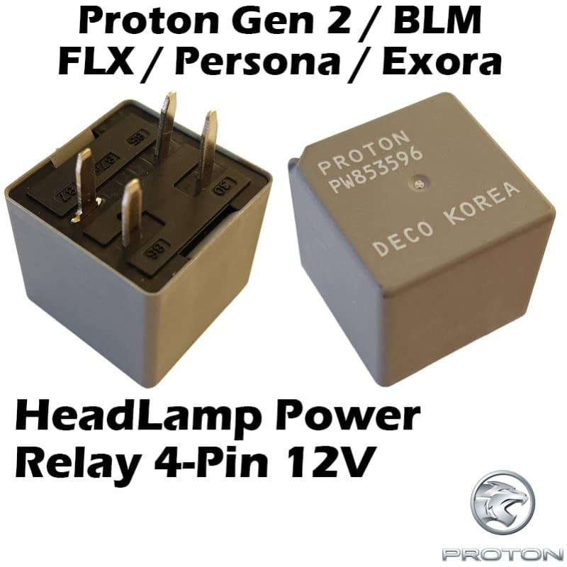 Original Proton Genuine Gen 2, BLM ,FLX ,Persona ,Exora Power Relay (Big/ 4pin ) PW853596