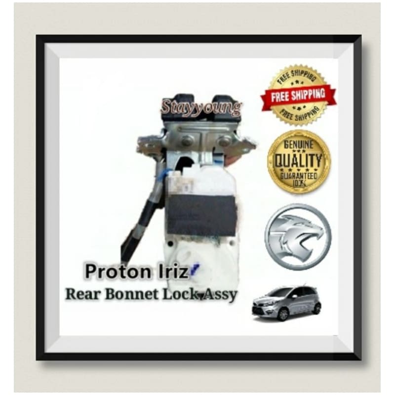 ORIGINAL PROTON GENUINE IRIZ, SUPRIMA S REAR BONNET LOCK WITH SET ASSY