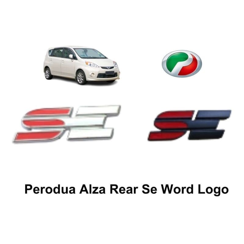Perodua Alza Rear SE Word Logo