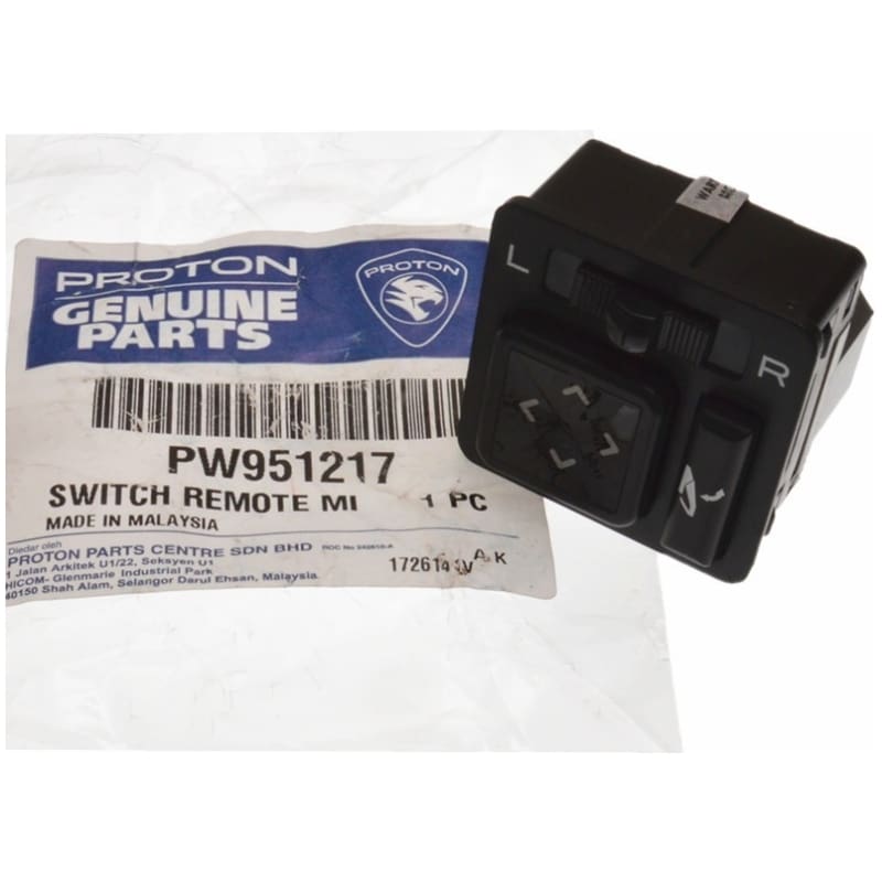 Side Mirror Switch With Auto Flip For Proton Preve/Persona/Exora Bold/Iriz (Original)