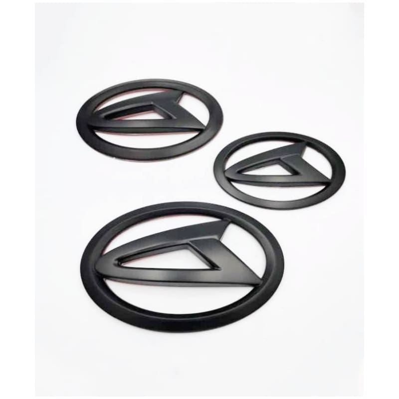 DAIHATSHU MYVI NEW/AXIA /BEEZA /ALZA FRONT & REAR DAIHATSU GRILLE LOGO EMBLEM FLAT BLACK VERSION