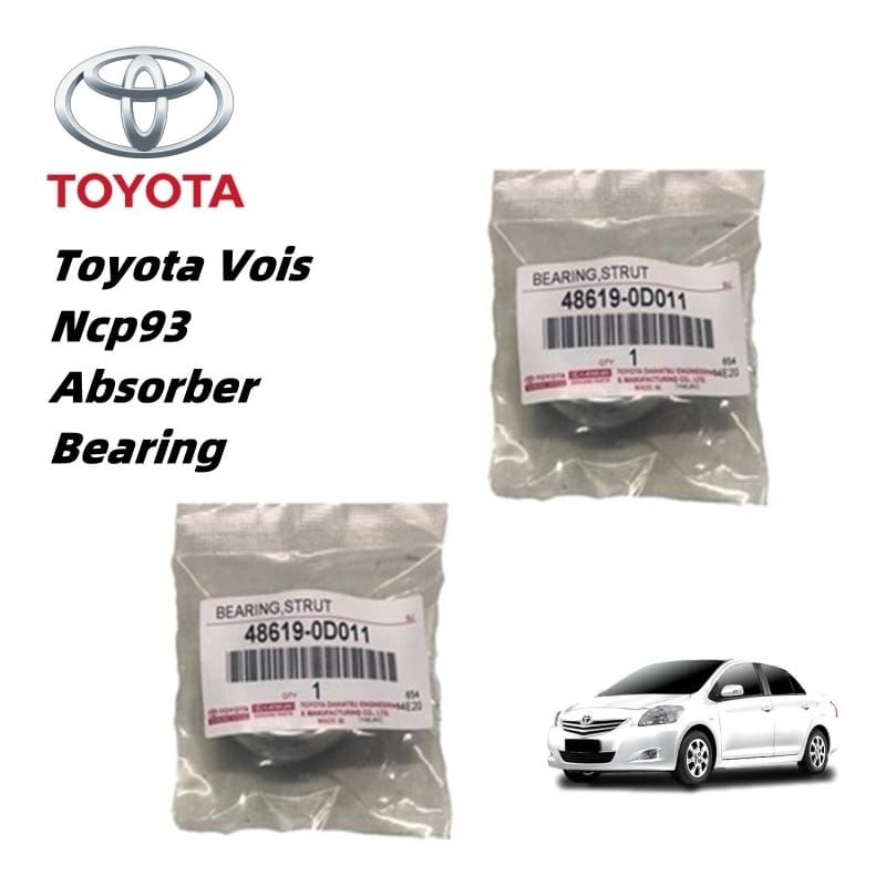 1Pair Toyota Vois Ncp93 Front Absorber Mounting Strut  Bearing (48619-0D011)