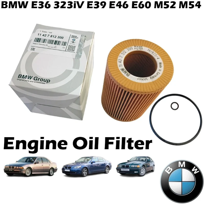 BMW E36 323iV E39 E46 E60 M52 M54 E60 Oil Filter (11427512300)