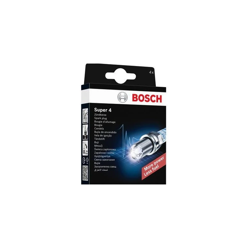 ORIGINAL BOSCH SUPER 4 SPARK PLUG FR78X PROTON,TOYOTA, NISSAN, HYUNDAI