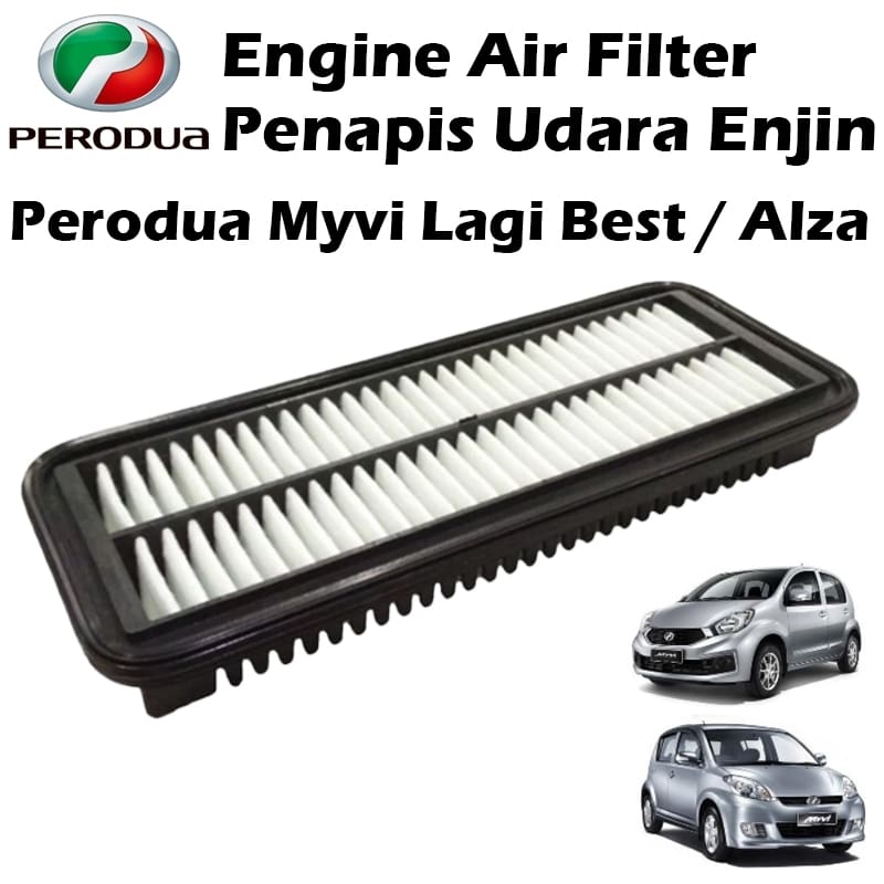 Perodua Myvi / Myvi Lagi Best / Alza Engine Air Filter / Penapis Udara Enjin OEM 17081-BZ030