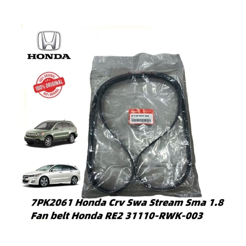 7PK2061 Original Honda Crv Swa Sma 1.8 Fan belt Honda ( RE2 ) ( 31110-RWK-003 )