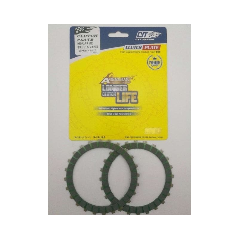 CYT RACING YAMAHA SRL115 24PIN RACING KEVLAR CLUTCH PLATE ( 2PCS /SET )