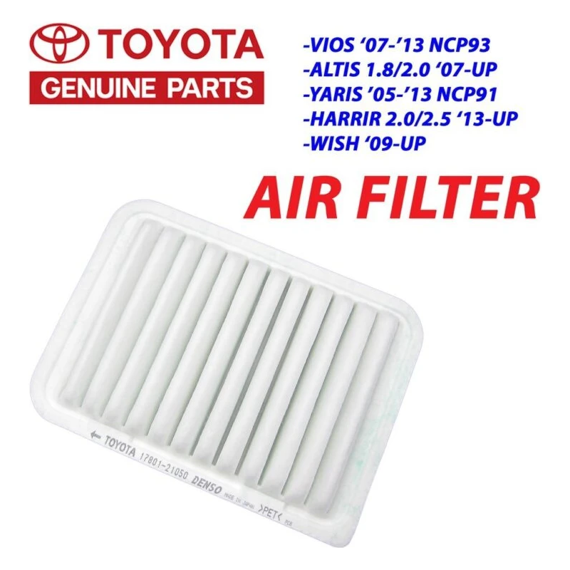 Toyota Vios NCP93 / Yaris / Voxy / Wish / Altis Engine Air Filter Enjin Penapis Udara ( 17801-21050 )