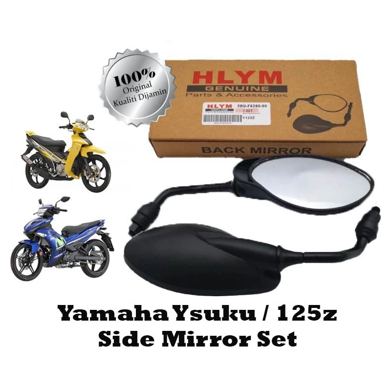 Yamaha Ysuku / 125z / 125zr / Y125zr/ Y15zr / Ysuku Side Mirror Cermin Sisi Set
