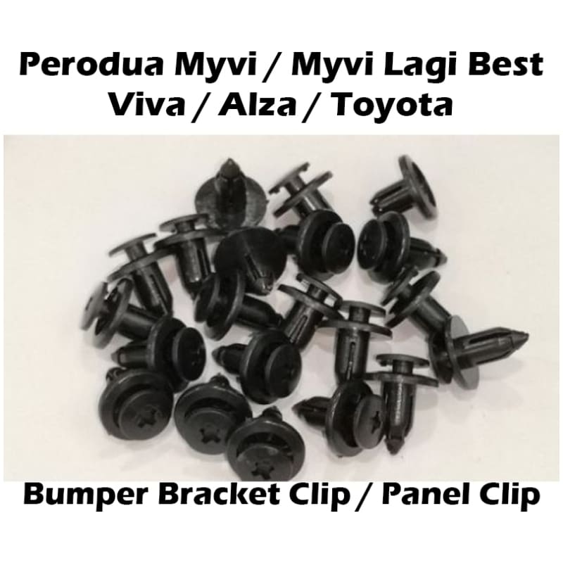 Perodua Myvi / Myvi Lagi Best / Viva / Alza / Toyota Bumper Bracket Clip Panel Clip OEM