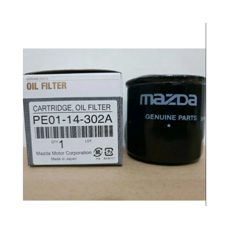 MAZDA 2 , 3,  6, 323, CX-3, CX-5, RX-8, PREMACY & FORD LASER OIL FILTER (PE01-14-302A)
