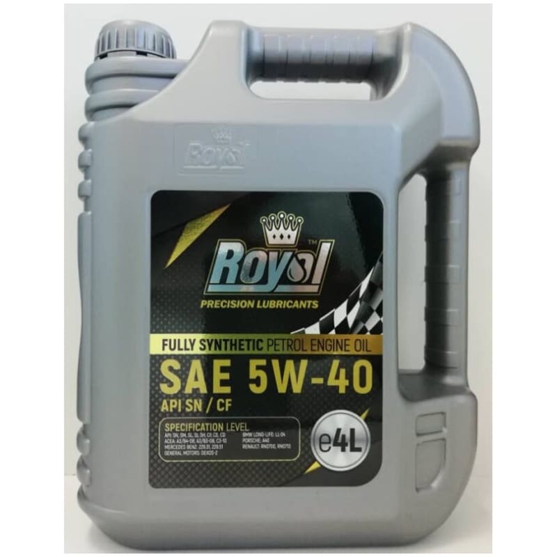 Royal Fully Synthetic Petrol Engine Oil SAE 5W-40 API-SN/CF 4L