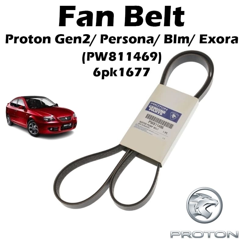 6PK1677 Mitsuboshi Fan Belt For Proton Gen2, Persona, BLM, Exora PW811469