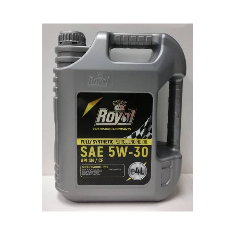 5W-30 Royal Fully Synthetic Petrol Engine Oil SAE 5W-30 API-SN/CF 4L