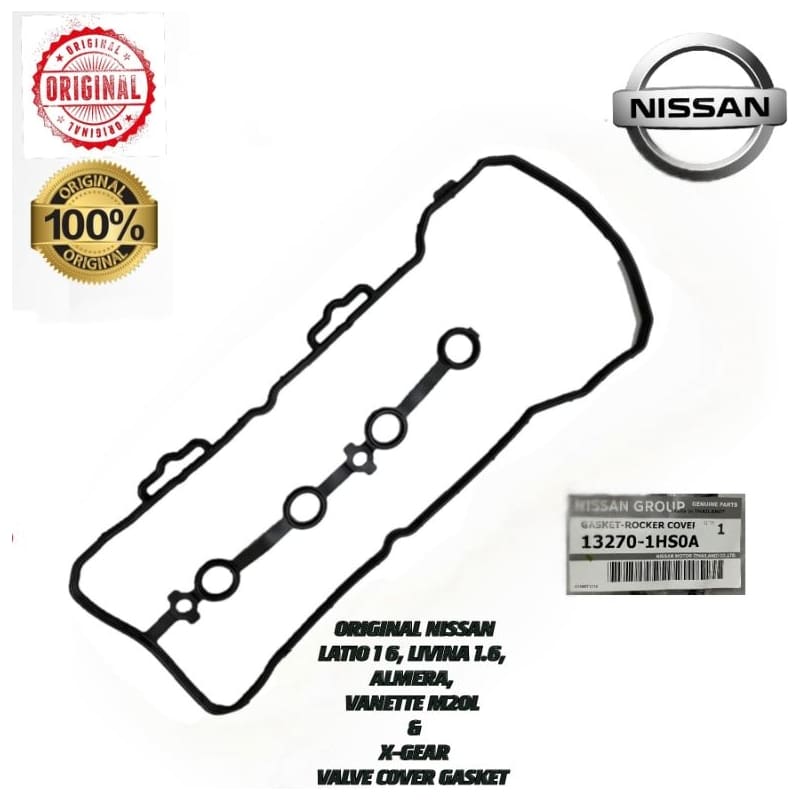 Valve Cover Gasket Nissan Grand Livina 1.6 , Latio 1.6 , Almera & Vanette M20l (13270-ed50a)