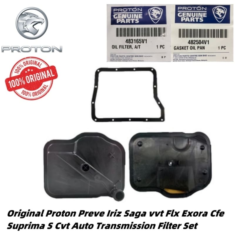 Original Proton Geniune Preve Iriz Saga Persona vvt Flx Exora Cfe Cvt Auto Transmission Filter Set
