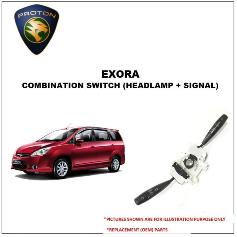 ORIGINAL PROTON EXORA CPS & CFE TURN SIGNAL & WIPER SWITCH WITH SPORT LIGHT BUTTON