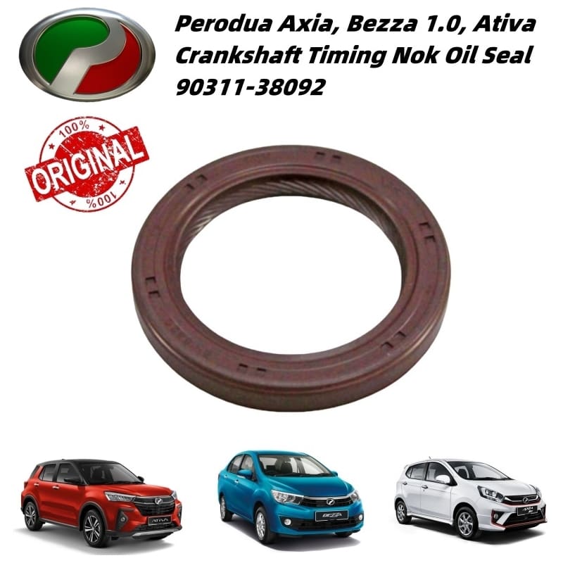 Perodua Geniune Axia, Bezza 1.0, Ativa Crankshaft Timing Nok Oil Seal
