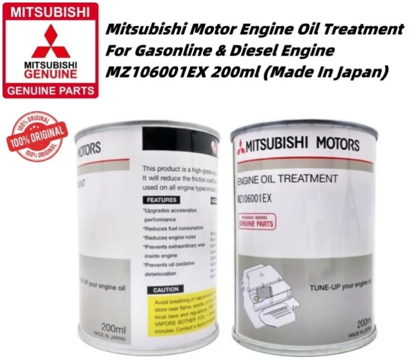 Original Mitsubishi Motors Engine Oil Treatment MZ106001EX 200ml For Gasoline Diesel Engine