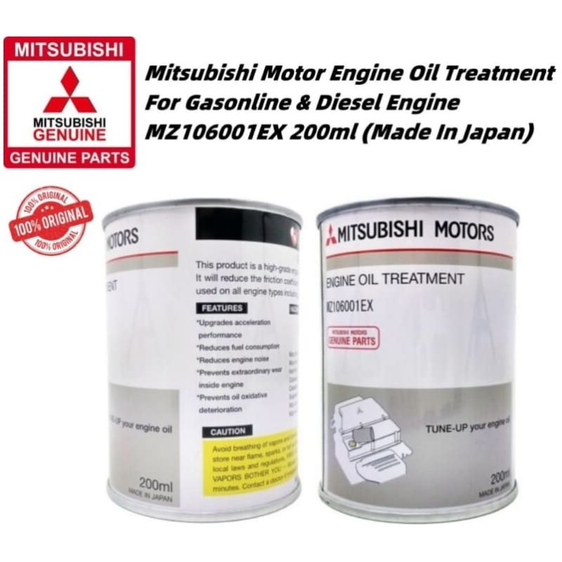 Original Mitsubishi Motors Engine Oil Treatment MZ106001EX 200ml For Gasoline Diesel Engine