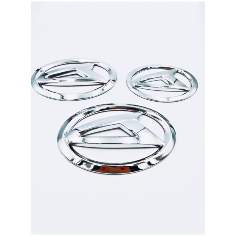 DAIHATSHU MYVI NEW/AXIA /BEEZA /ALZA FRONT & REAR GRILLE CHROME LOGO EMBLEM
