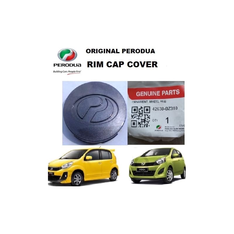 Original Perodua Geniune Myvi Lagi Best Alza Axia Bezza Myvi Gen3 Sport Rim Wheel Cap Metalic Grey