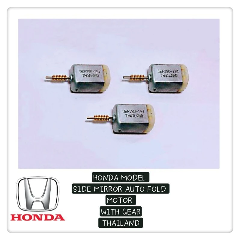 Honda & Proton Preve Model Side Mirror Auto Fold Motor With Shaft Iron Thai