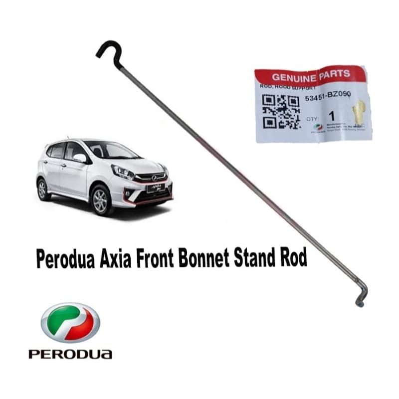 Original Perodua Axia Front Bonnet Stand Rod 53451-BZ090