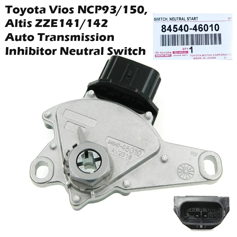 Toyota Vios NCP93/150, Altis ZZE141/142 Auto Transmission Inhibitor Neutral Switch and Sensor