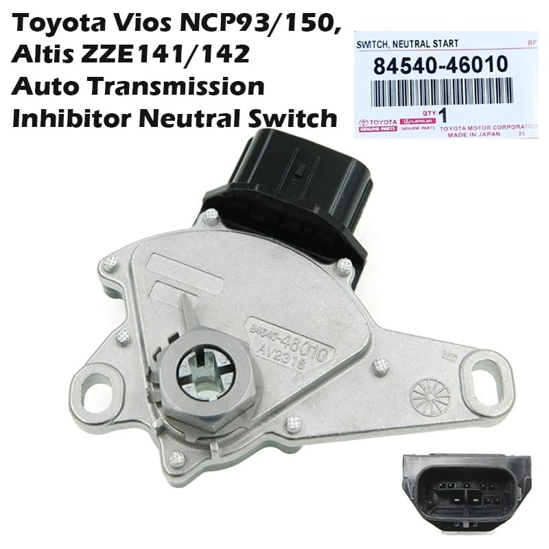 Toyota Vios NCP93/150, Altis ZZE141/142 Auto Transmission Inhibitor Neutral Switch and Sensor