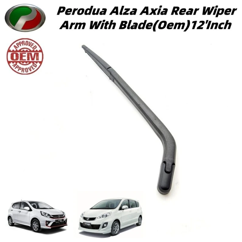 Perodua Alza Axia Rear Wiper Arm With Blade(Oem)12'Inch