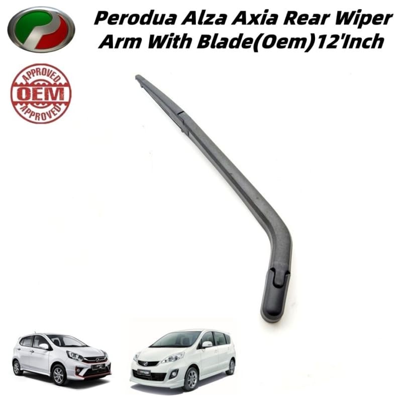 Perodua Alza Axia Rear Wiper Arm With Blade(Oem)12'Inch