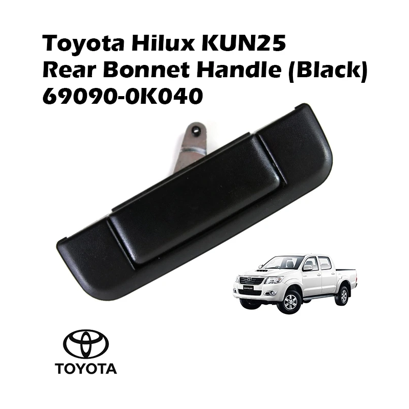 Toyota Hilux KUN25 Rear Bonnet Handle (Black) 69090-89102