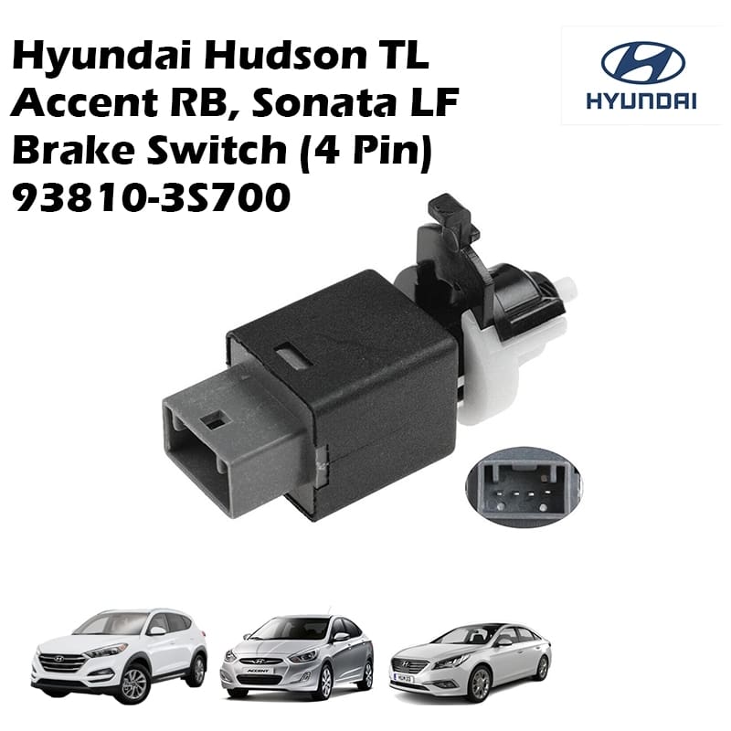 Hyundai Hudson TL Accent RB, Sonata LF Brake Switch (4 Pin) 93810-3S700
