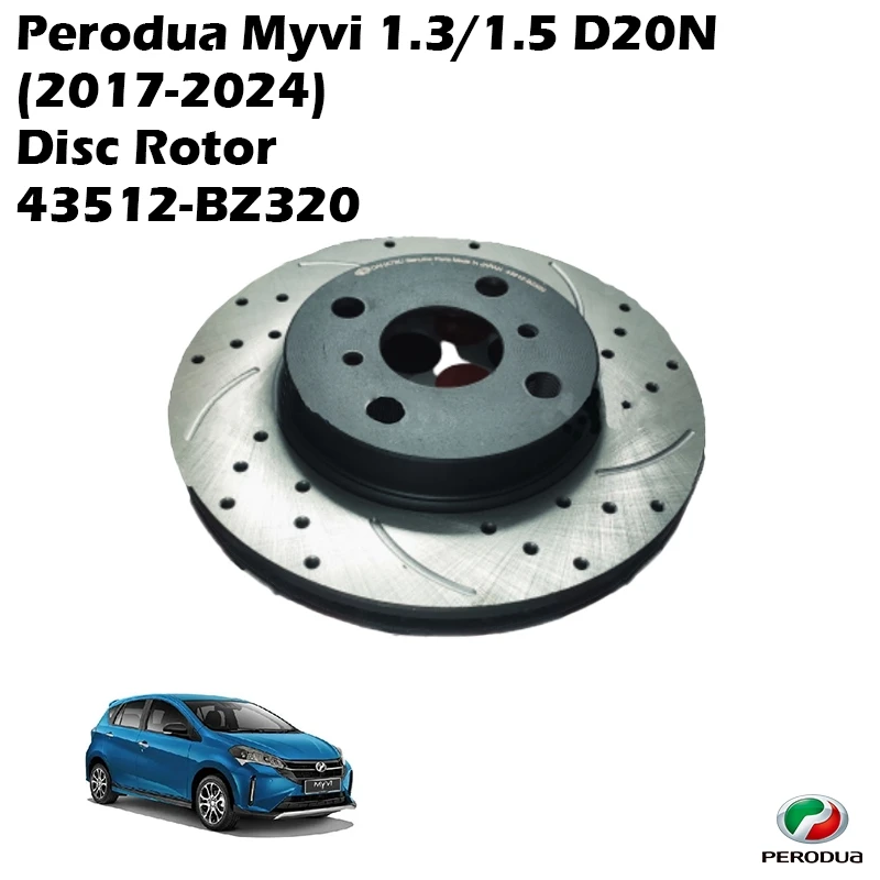 Perodua Myvi 1.3/1.5 D20N (2017-2024) Disc Rotor 43512-BZ320