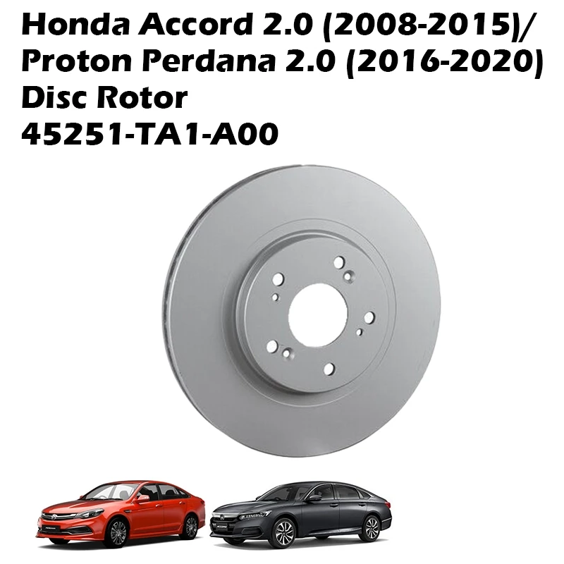 Honda Accord 2.0 (2008-2015)/ Proton Perdana 2.0 (2016-2020) Disc Rotor 1 Pair 45251-TA1-A00