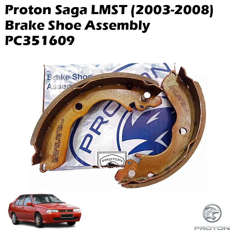 Proton Saga LMST (2003-2008) Brake Shoe Assembly PC351609 (OEM)