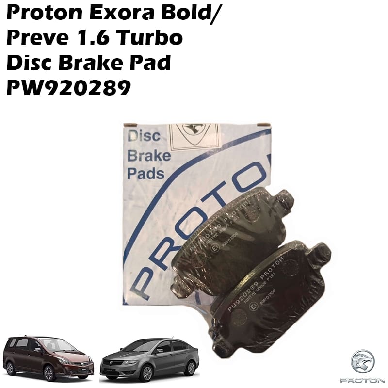 Proton Exora Bold Turbo Disc Brake Pad PW920289 (OEM)