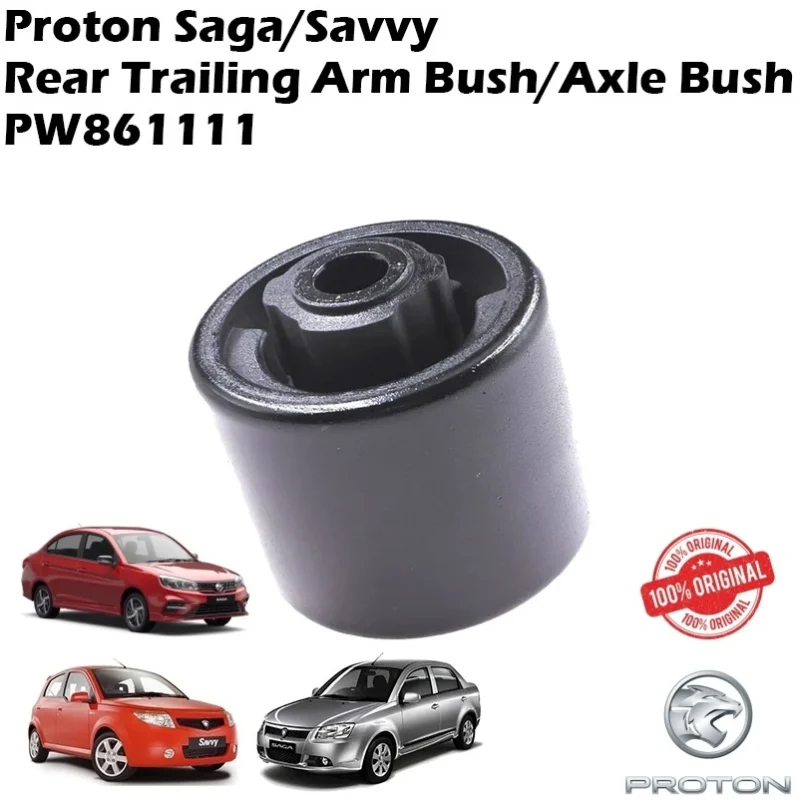 Original Proton Geniune Saga vvt Blm Fl Flx Savvy Rear Trailing Arm Bush/Axle Bush PW861111
